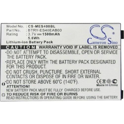 Cameron Sino 1500mAh Battery 82-118523-01, BTRY-ES40EAB00 for Symbol ES400, ES405, MC45, MC4597, Not For Motorola