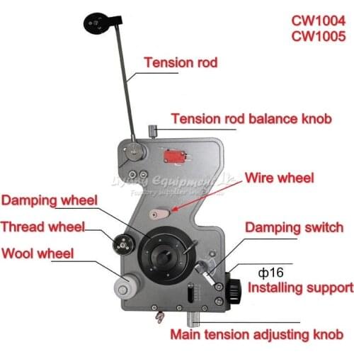 Coil winder Winding Machine Tension Controller Mechanical damping Tensioner different wire diameter 0.02mm to 1.2mm Range