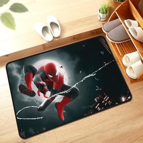 Disney Spiderman Rug Cartoon Captain America Children Boys Room Carpet Nordic Bedroom Living Room Blanket Kids Baby Game Mat