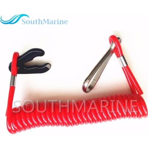 Boat Engine 682-82556-00 Safety Kill Stop Switch Lanyard for Yamaha Tohatsu / Sierra MP28860 Outboard Motors
