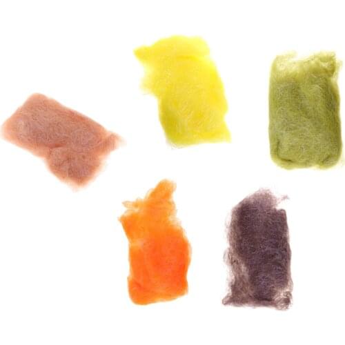 Ice Dub Shimmer Fringe | Great for Baitfish & Flies Mylti-Color Fishing Lures Tools