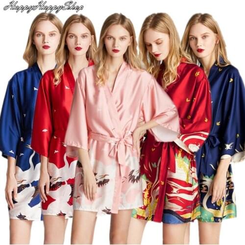 Fashion Printed Half Sleeves Kaftan Robes Women Sexy Nightwear Female Bathrobes V-neck Dress Gown With Belt Plus Size Pajamas