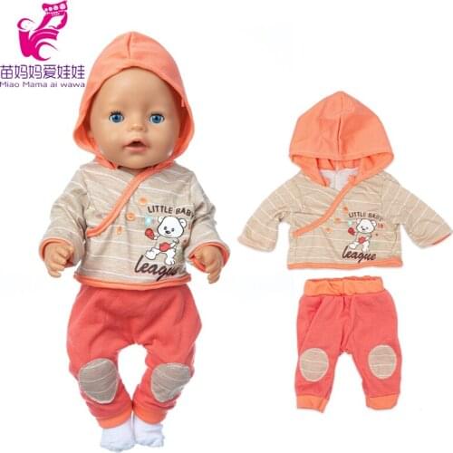 Reborn Baby Doll Clothes Set With Hat for 17 inch Doll Wear Toys Dolls Clothes