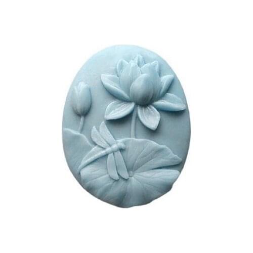 New Lotus dragonfly Craft Art Silicone Soap mold Craft Molds DIY Handmade soap molds