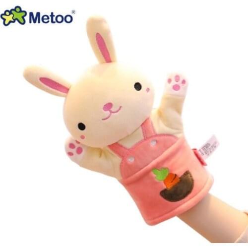 New Metoo Panda Sheep Koala Deer Elephant Rabbit Animal Hand Puppet Plush Toys 1pcs/pack PP Cotton Stuffed Kids Educate Doll
