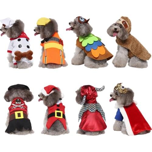 Halloween Dog Clothes for Small Medium Dogs Coat Christmas Cat Costume Funny Pet Outfit Warm Winter Pet Jacket Cosplay Party 35
