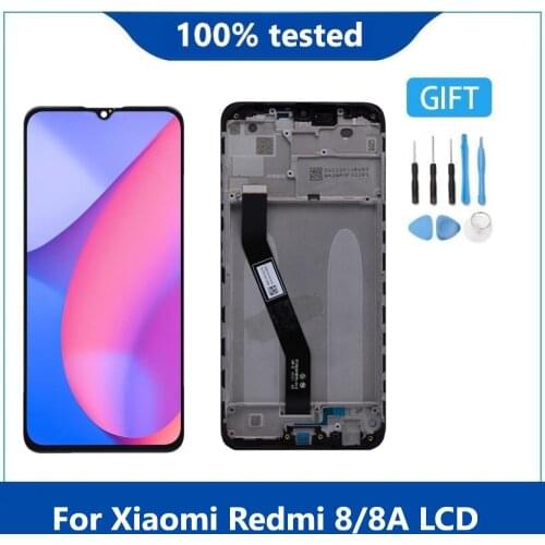 Original LCD For 6.2" Xiaomi Redmi 8 8A LCD Screen Display Touch Panel Digitizer For Xiaomi Redmi 8 LCD With Frame Replacement