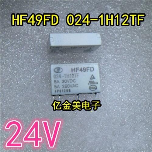 Relay HF49FD 024-1H12TF New HF49FD-024-1H12