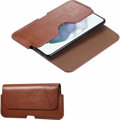 Luxury Genuine Leather Case Ultra Thin Soft Mobile Phone Belt Clip Waist Bag Men Horizontal For iPhone Xiaomi Samsung Smartphone
