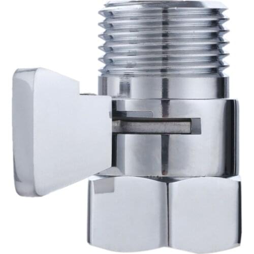 ABS Brass Flow Control Water Pressure Reducing Controller Hand Held Sprayer Head Shut Off Stop Switch For Shower Supply