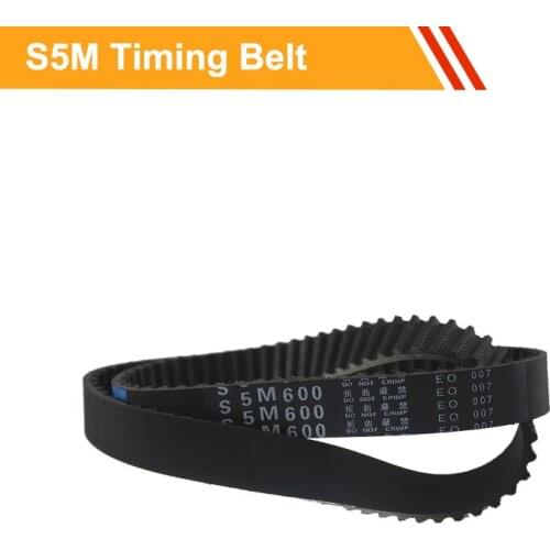 S5M Closed loop Toothed Belt Length 580/590/600/660/665/670mm Rubber Drive Belt 15/20/25mm Belt Width Transmission Belt