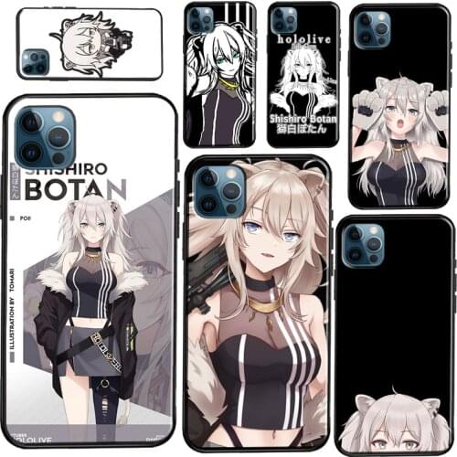 Shishiro Botan Hololive Case For iPhone 11 12 Pro Max X XR XS Max 5S SE 2020 6S 7 8 Plus 12 Mini Cover Shell