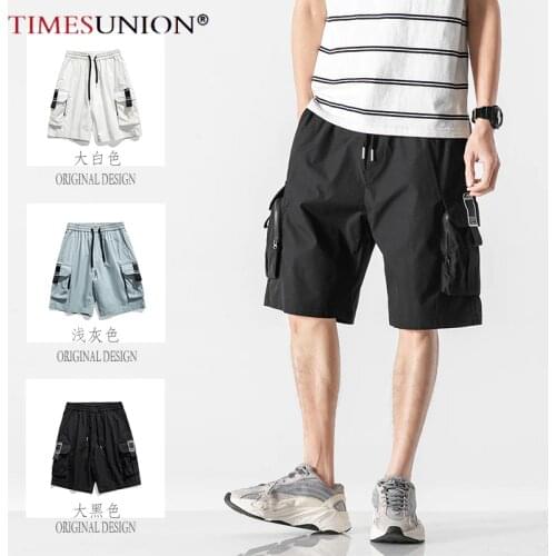 Japanese Mens Shorts Workwear Five-piece Pants Thin Men Shorts 2021 New Summer Fashion Loose Shorts Women