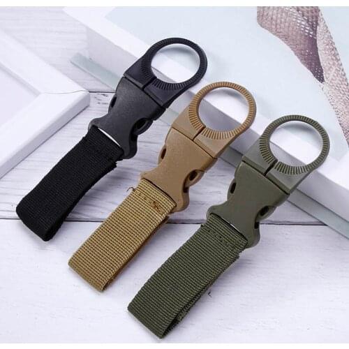 Tactical Backpack Military Clip Hook Water Bottle Holder Bushcraft Outdoor EDC Webbing Tool Bike accessory Climb Carabiner