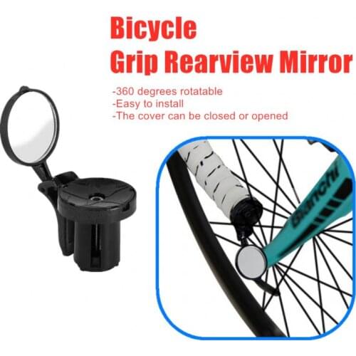 Bike Rear View Mirror Bicycle Rearview Mirror Road Mountain MTB Bike Cycling Adjustable Bicycle Handlebar Plug Rear View Mirror