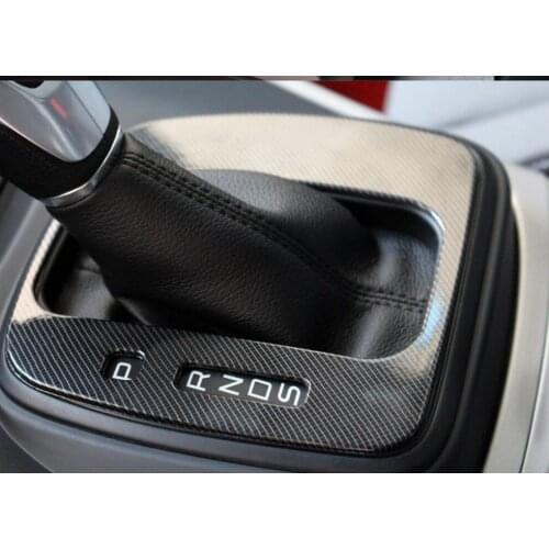 High quality automotive interior trim panel shift gear head decorative stickers 2013-2015 for FORD KUGA
