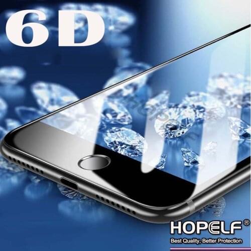 6D Protective Glass for iPhone 7 6 Screen Protector Full Curved Edge Tempered Glass for iPhone 7 8 Plus 6s 10 for iPhone X Glass