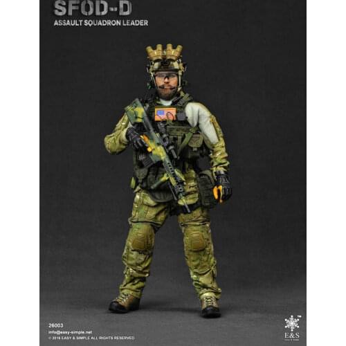 1/6 Action Figures model Easy&Simple ES 26003 SFOD-D Assault Squadron Leader