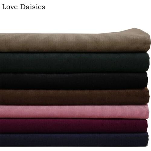 100% Cotton 16W Corduroy BLACK DARK GREEN BLUE BROWN KHAKI FUCHSIA PINK Fabrics for Spring Apparel Hat Dress Pants Craft Shirt