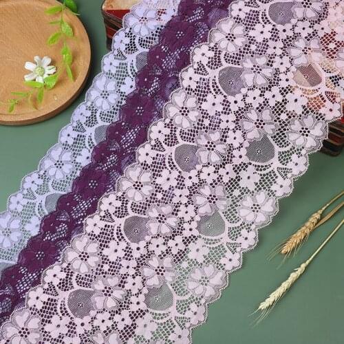5 Yards Lace Ribbon Tape 18CM Lace Trim DIY Embroidered for Sewing Decoration African Lace Fabric Flower