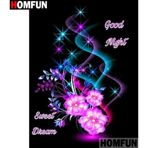 HOMFUN Full Square/Round Drill 5D DIY Diamond Painting "Flower landscape " Embroidery Cross Stitch 3D Home Decor Gift A12664