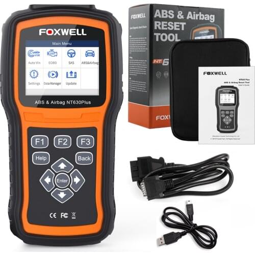Foxwell NT630 Plus OBD2 Automotive Scanner Engine Check ABS SRS Airbag SAS Reset Crash Data ODB OBD 2 Auto Car Diagnostic Tool