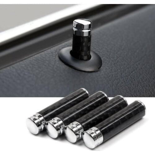 For BMW E39 E46 E60 E90 F10 F20 F30 328 320 GT X5 X6 1 3 5 7 Series Carbon Fiber Auto Lock Modified Door Lifting Bolt Pin Cover