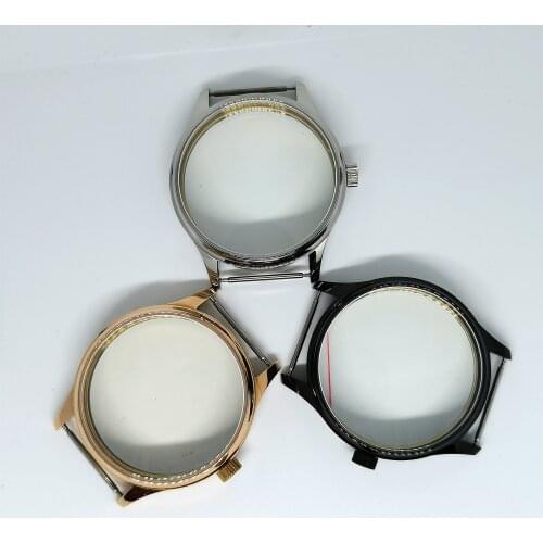 Mans Watch Part 44MM Rose Gold Case 316 Stainless Steel For Manual Winding Movement Seagull 9310 Eta 6498