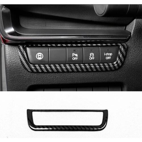 For Mazda MX-30 2019 2020 Stainless steel Car Headlamps Adjustment Switch Cover Trim Sticker Car Styling Accessories 1pcs