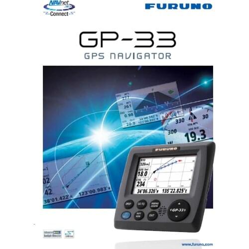 Furuno GP-33 4.3'' LCD GPS SBAS receiver marine ship navigator maritime boat fishing electronics navigation communication