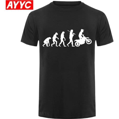 High Quality T Shirts Men MOTORCYCLE APE TO EVOLUTION T Shirt Summer Short Sleeve O Neck Cotton Homme T shirt Tee