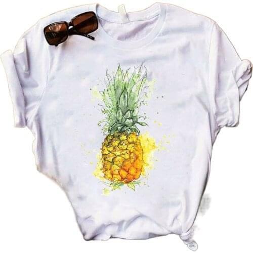 Oversize 4xl White Cartoon Print T Shirts 2021 Summer Short Sleeve O-neck 27 Styles Tops Tees