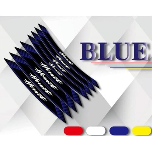 Motorcycle Tire Reflective High Quality Sticker Set Front & Rear Wheel Waterproof Stripes Sticker For Honda Hornet & LOGO hornet