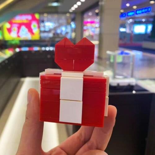 MOC Ring Box Building Blocks Model Toys Red White Jewelry Box Bricks Creative DIY Wedding Valentines Day Gifts For Boys & Girls