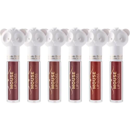 Matte Lipstick Cosmetic Long-Lasting Lip Gloss Lip Makeup Matte Velvet Lip Glaze Waterproof Long-Lasting Sexy Lipstick Beautiful