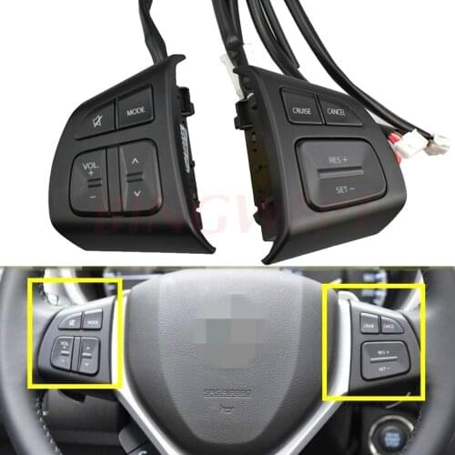 Multifunction Steering Wheel Switch Button Audio Volume Cruise Speed Control Switch Button For S-uzuki Swift SX4 S-CROSS