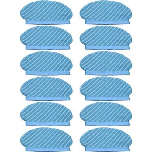 12Pcs Mop Cloth Pads Set for Ecovacs Deebot Ozmo 920 950 Vacuum Cleaner Parts Replacement Home Accessories