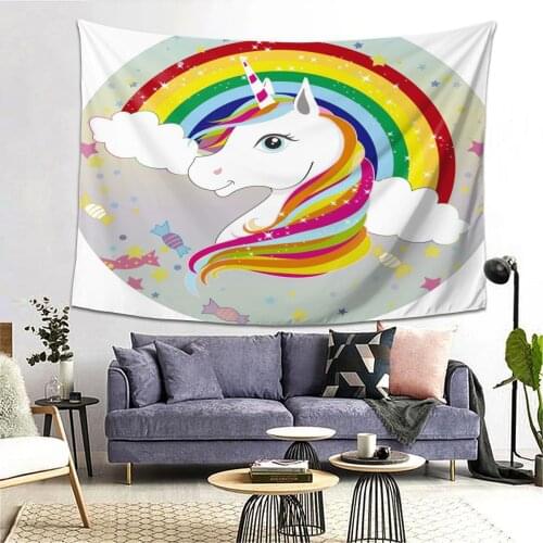 Unicorn Hippie ,Wall Hanging ,small ,Wall Tapestry ,Cheap ,Art Decor,Mandala ,Tapestries ,Printed