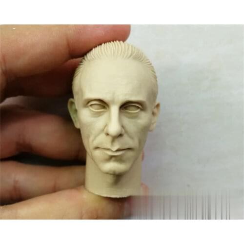 Unpainted 1/6 Scale German Minister of Propaganda Head Sculpt Model For Action Figure Dolls Painting Exercise No.112