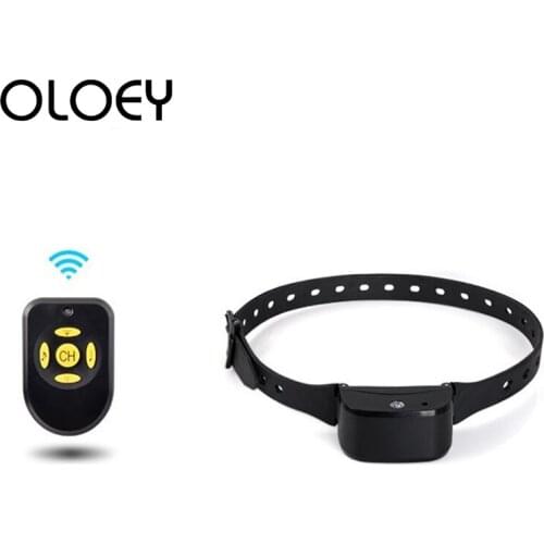 Anti Bark Dog Training Collar with Remote Control Waterproof Rechargeable Training Equipment Shock Vibration Sound Spray Collar