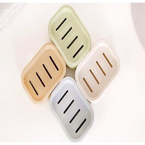 Portable Bathroom Soap Dish Home Shower Travel Hiking Holder Container Soap Box With cover Plastic Soap Box Dispenser Soap Rack