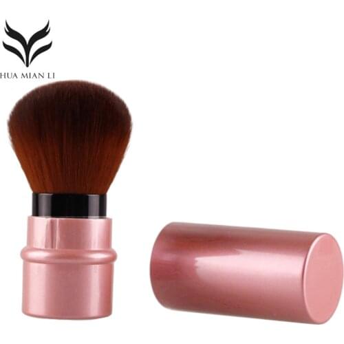 Portable Retractable Brush Mini Powder Foundation Makeup Brush Travel Facial Contour Blush Cosmetic Tool Pinceau Maquillage