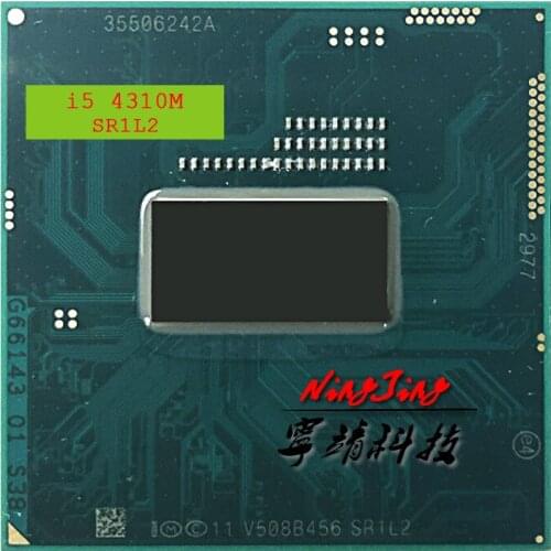 Intel Core i5-4310M i5 4310M SR1L2 2.7 GHz Dual-Core Quad-Thread CPU Processor 3M 37W Socket G3 / rPGA946B