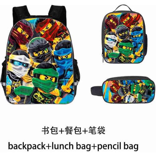 New Kids Ninjago Backpack Children Boys Girls Rucksack Cartoon Backpack Bag Children Bookbag