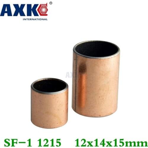 Axk 10pcs Sf-1 1215 12x14x15 Mm Self Lubricating Composite Bearing Bushing Sleeve Free Shipping Sf1