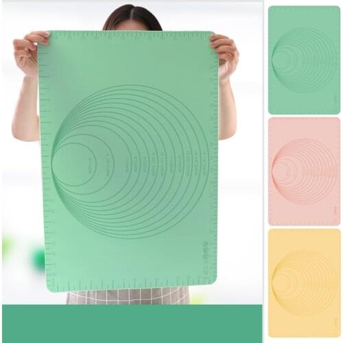60*40cm Non Stick Silicone Baking Mat New Arrival Cooking Pad Rolling Dough Mat Pastry With Scale High Temperature Resistant