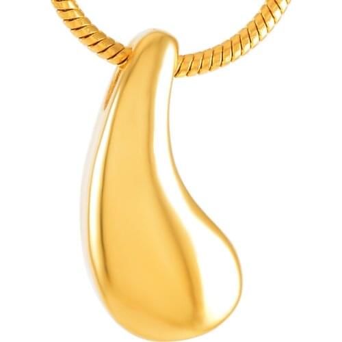 Teardrop Memorial Urn Pendant Necklace Urn Cremation Jewelry Charms for Loved One