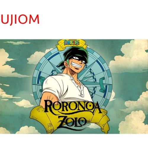 UJIOM ONE PIECE Decor Poster Wall Stickers Home Decoration Bedroom Living Room Decorations Personalise Decorative Decals