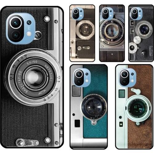 Vintage Camera Lens For Xiaomi Mi 10T 9T Pro Note 10 Mi 11 Lite Ultra Case For POCO X3 Pro M3 F1 F2 F3 Cover