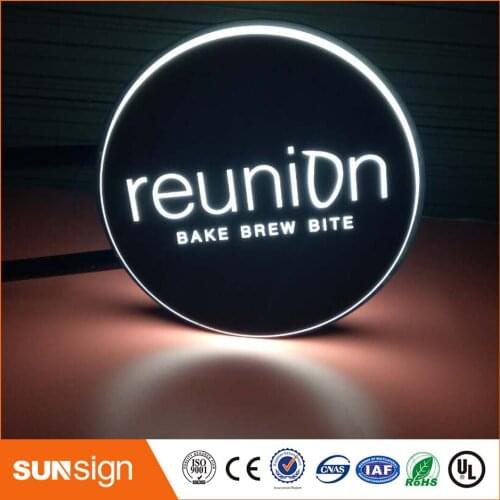 Custom Acrylic Led Light Box Letter, Outdoor Light Boxes On Shop Wall